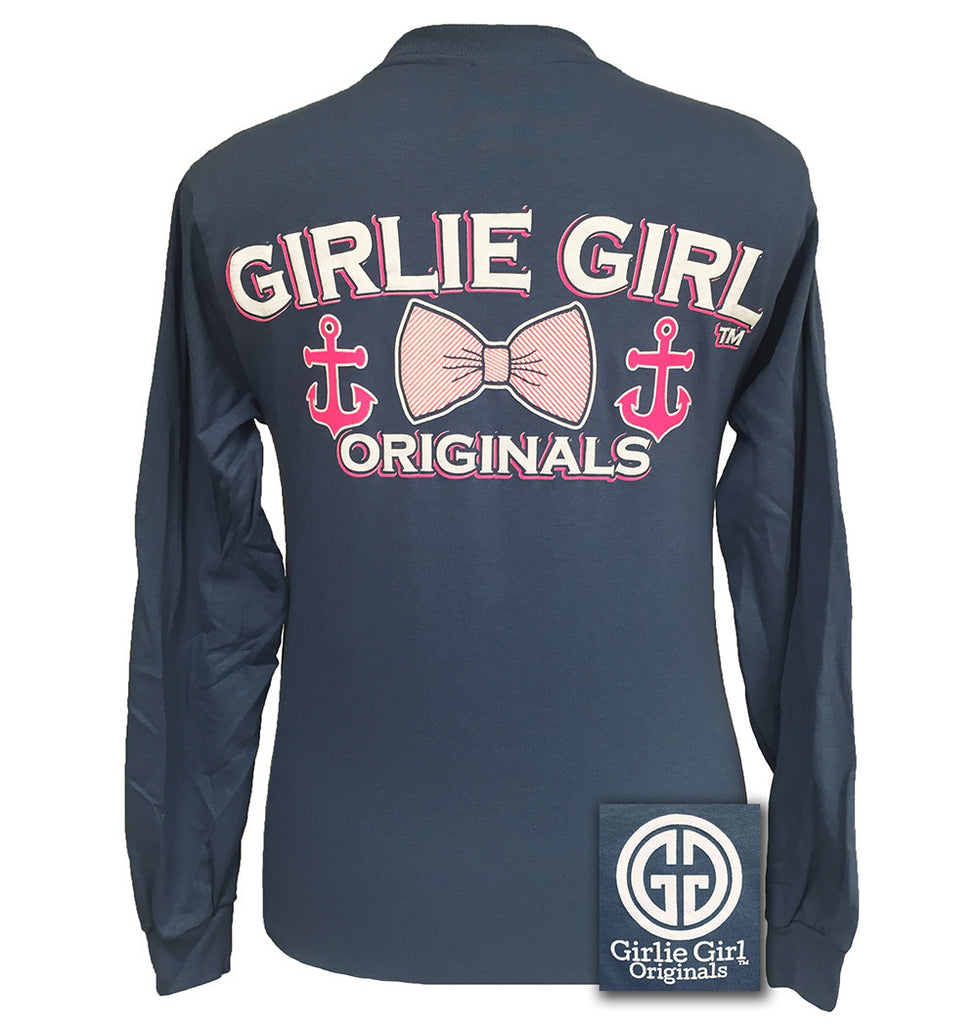 GGO LOGO ANCHOR INDIGO LONG SLEEVE