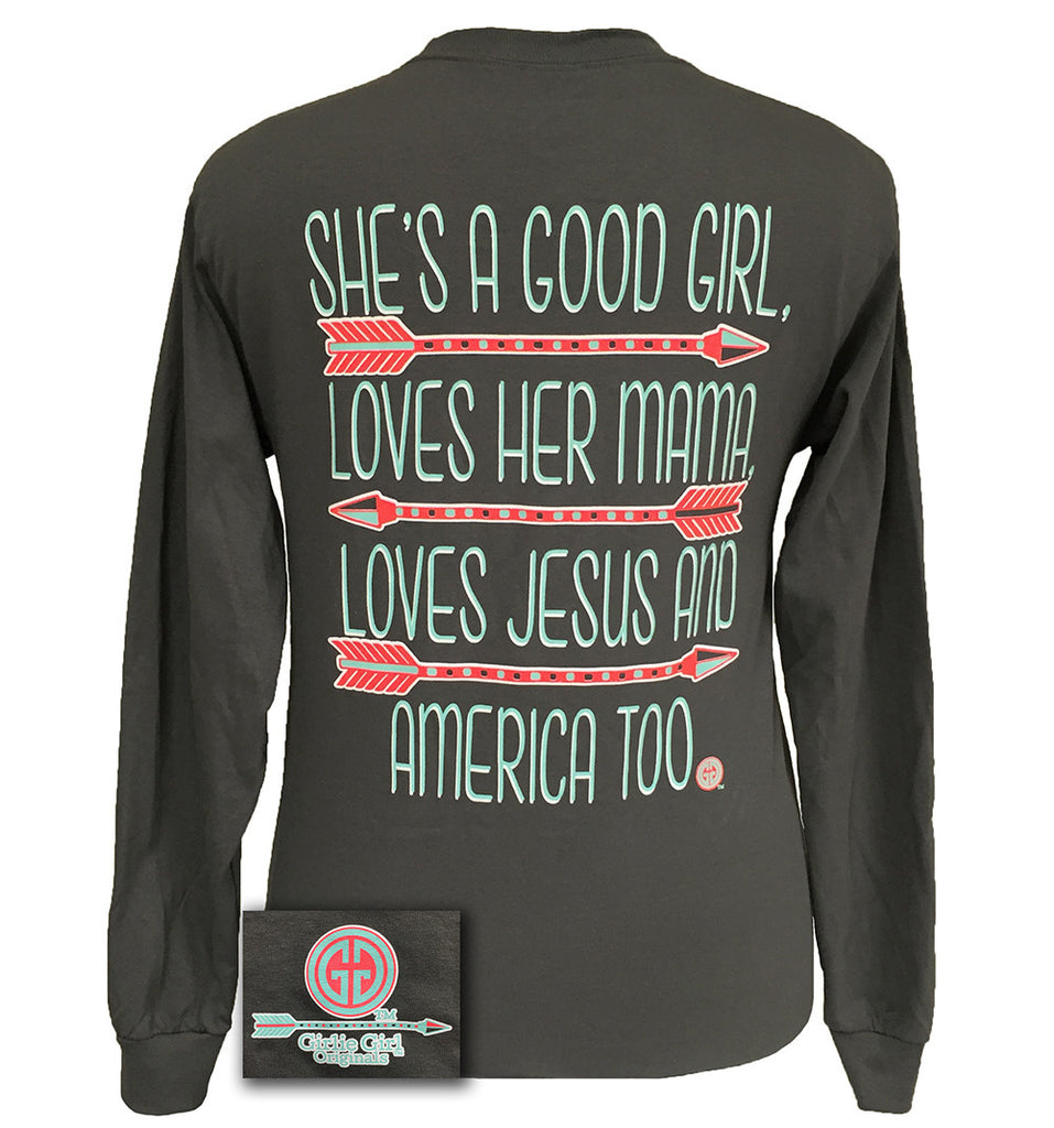 Good Girl Long Sleeve Charcoal