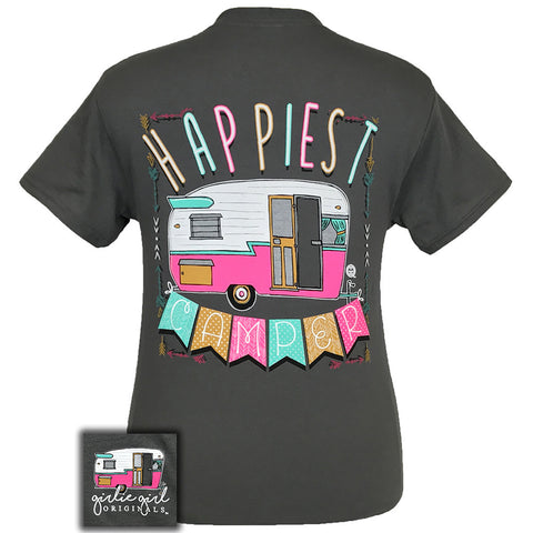 Happiest Camper Charcoal Short Sleeve