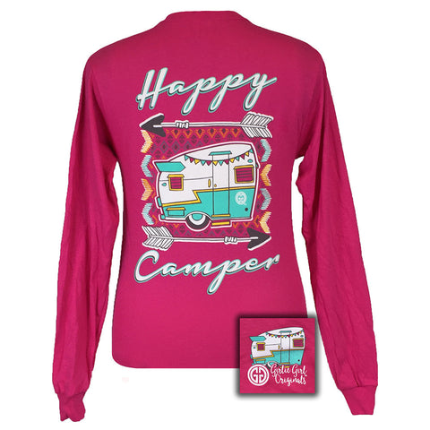 Happy Camper Long Sleeve Heliconia