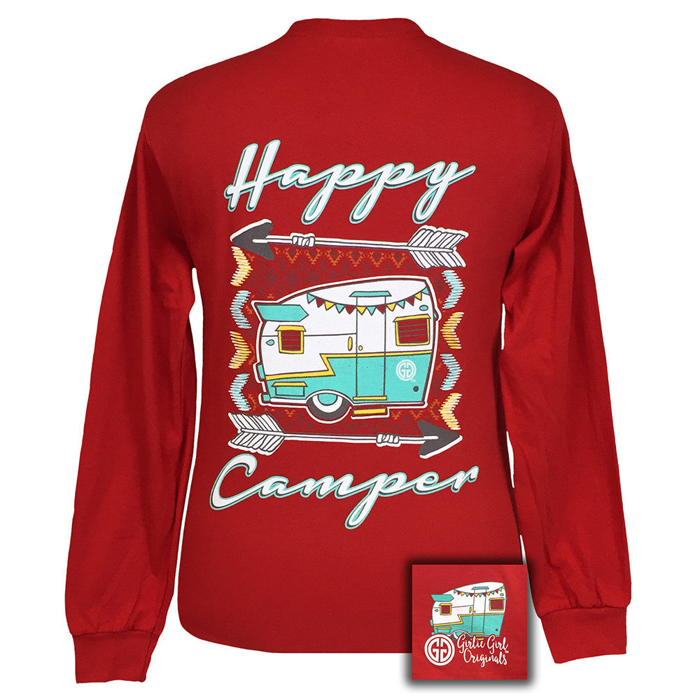 Happy Camper Long Sleeve Red