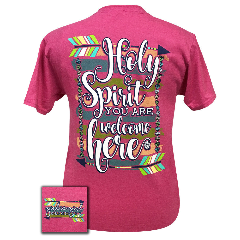 Holy Spirit Retro Heather Pink Short Sleeve