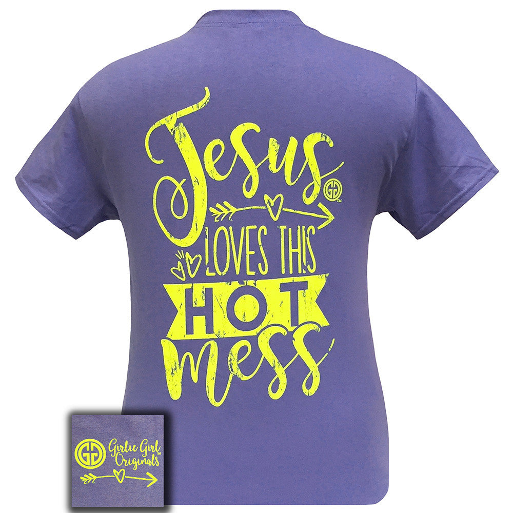 Hot Mess Violet Short Sleeve