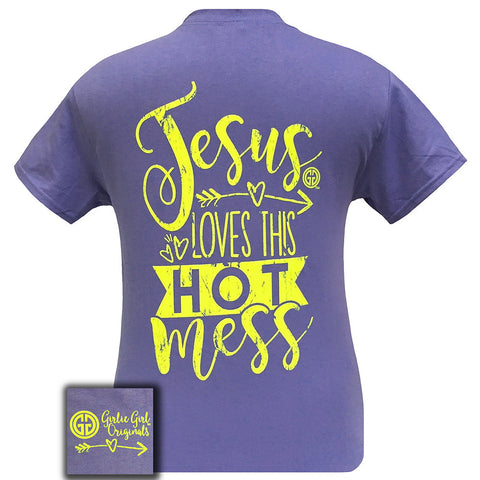 Hot Mess Violet Short Sleeve