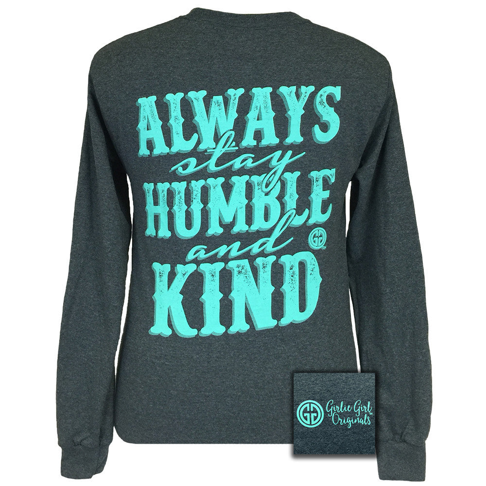 Humble and Kind Dark Heather Long Sleeve