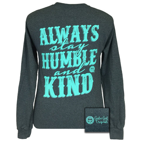 Humble and Kind Dark Heather Long Sleeve