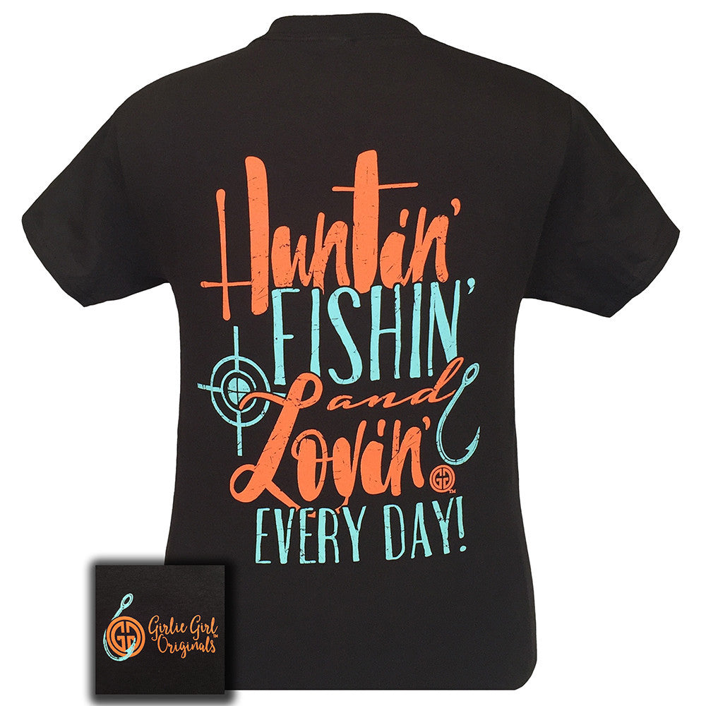 Huntin' and Fishin' Dark Chocolate Short Sleeve