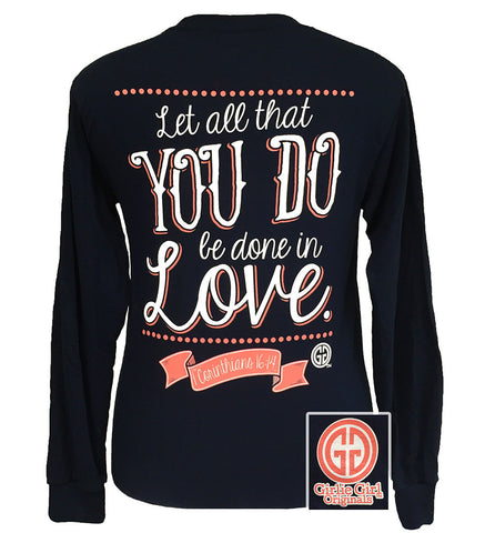 In Love Navy Long Sleeve