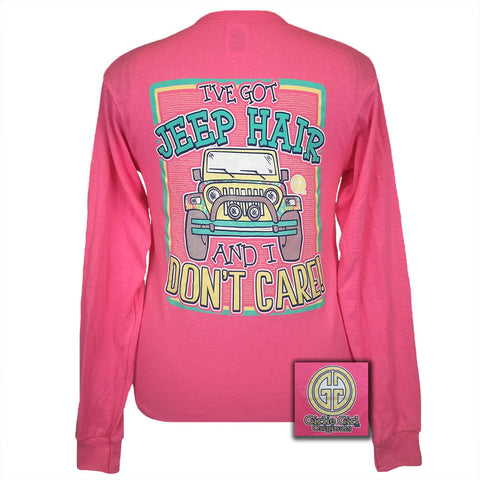 Jeep Hair Safety Pink Long Sleeve