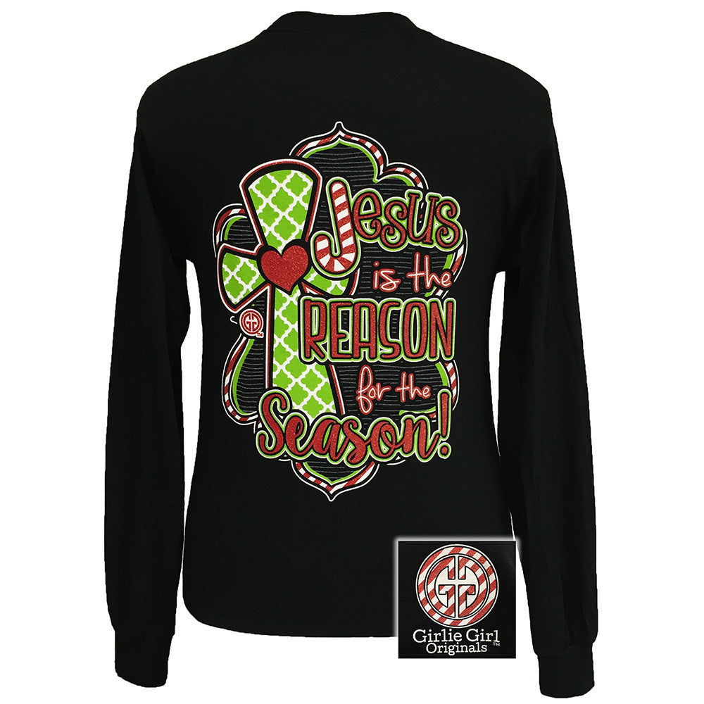 Jesus is the Reason for the Season #3 Black Long Sleeve