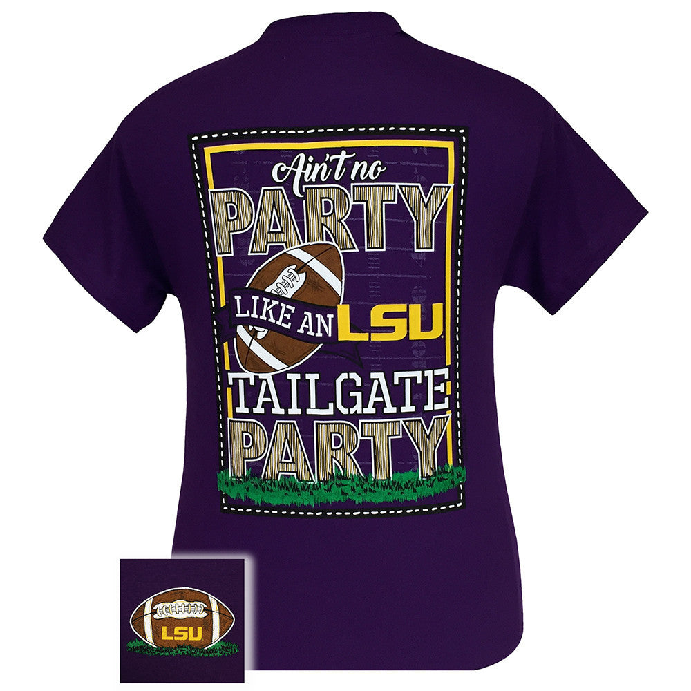 LSU Tailgate Short Sleeve Purple