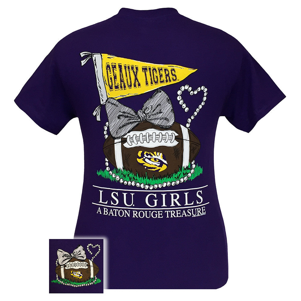 LSU Treasure Purple Short Sleeve