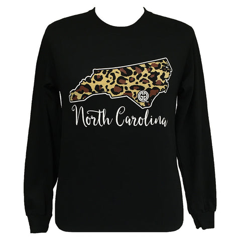 Leopard State North Carolina Long Sleeve