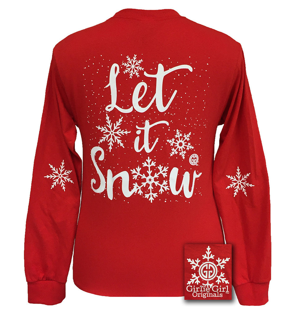 Let It Snow Red Long Sleeve