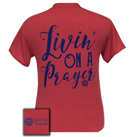 Livin' On A Prayer Heather Red Short Sleeve