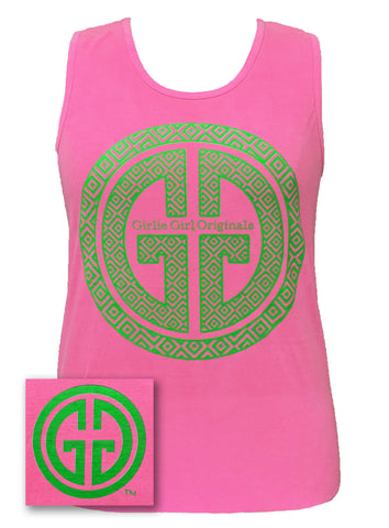 GGO - Logo Tank - Neon Pink Comfort Color