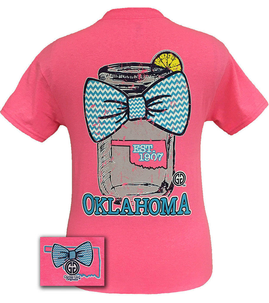 Mason Jar Oklahoma Safety Pink