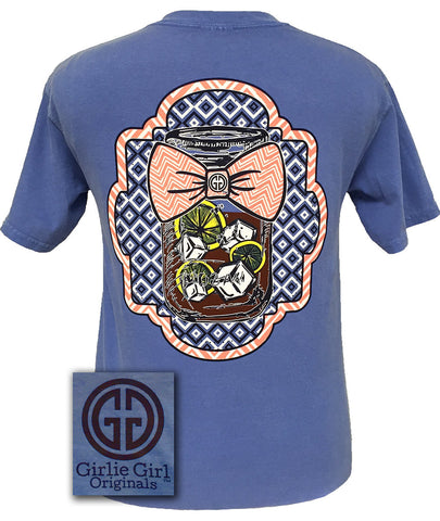 Mason Jar Border Flo Blue Comfort Color