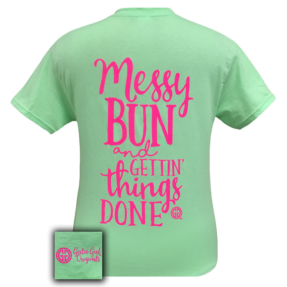 Messy Bun Mint Short Sleeve