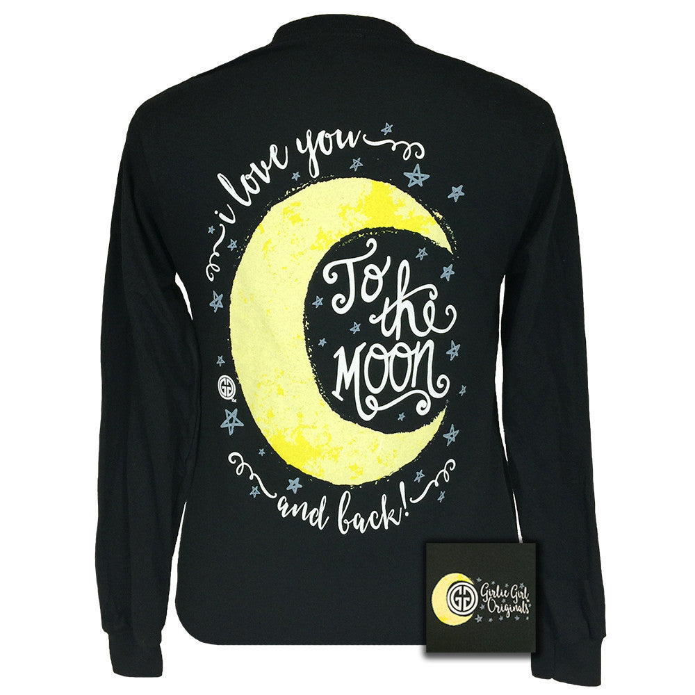 Moon and Back Black Long Sleeve