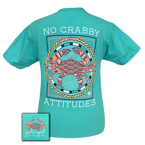 NO CRABBY ATTITUDES SCUBA BLUE SHORT SLEEVE