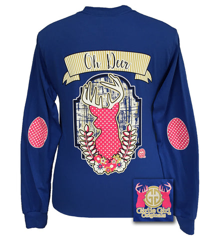 Oh Deer! Royal Long Sleeve