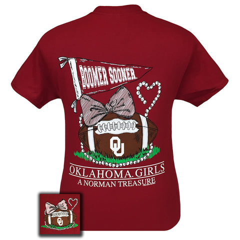 Oklahoma Treasure Cardinal Red Short Sleeve