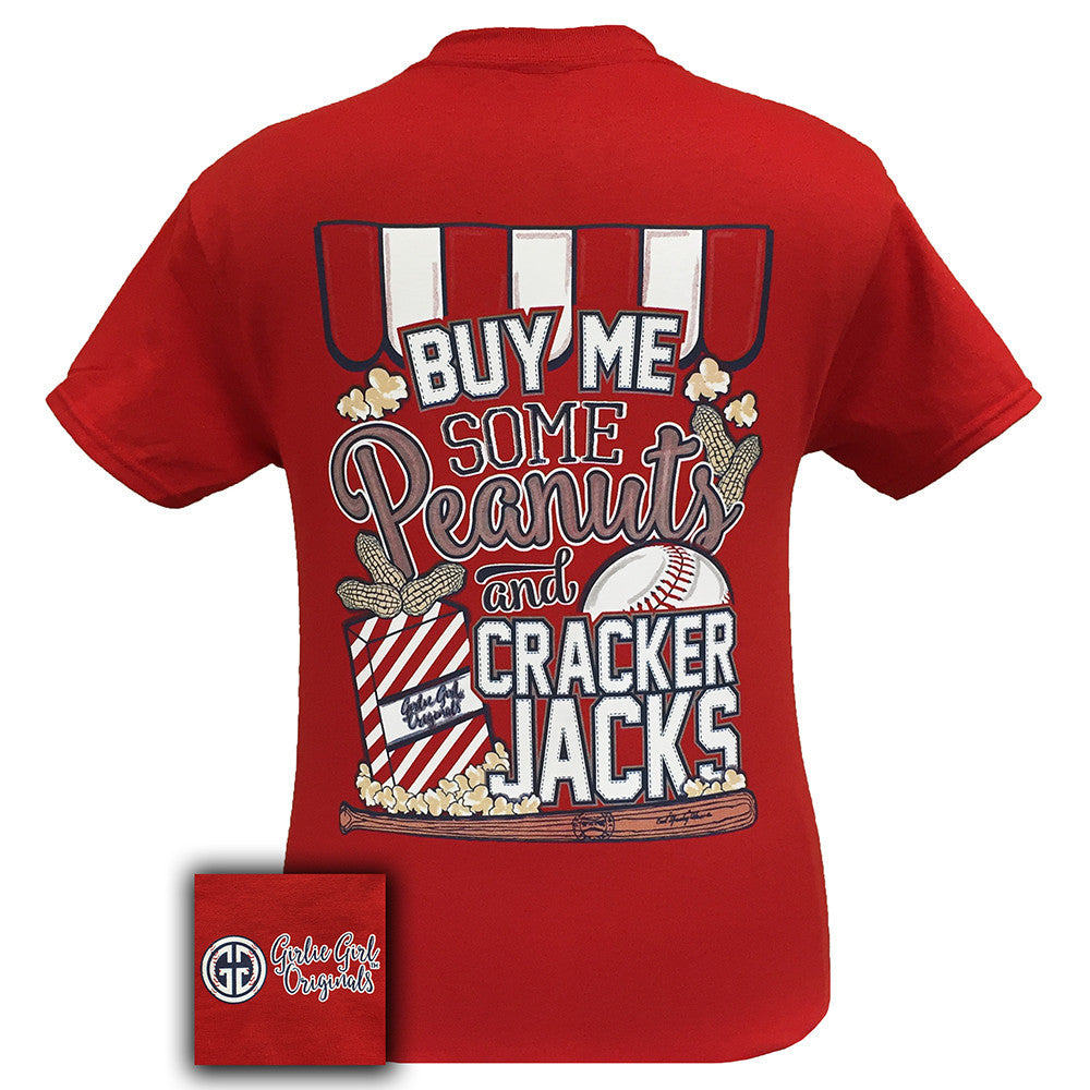 Peanuts and Cracker Jacks Red Short Sleeve