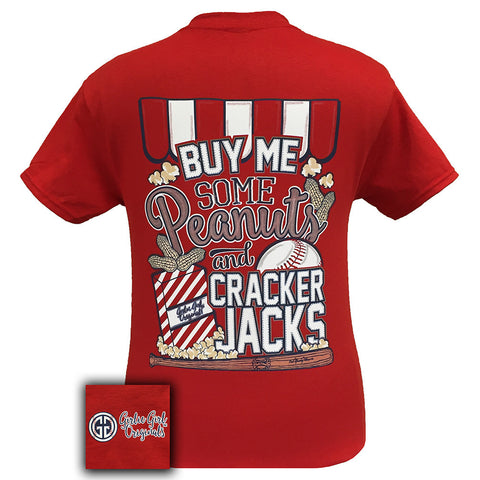 Peanuts and Cracker Jacks Red Short Sleeve