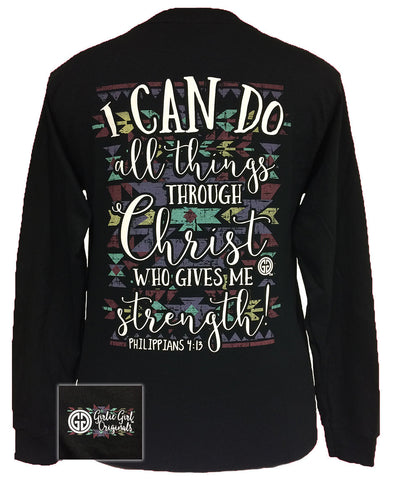 Philippians 4:13 #3 Black Long Sleeve