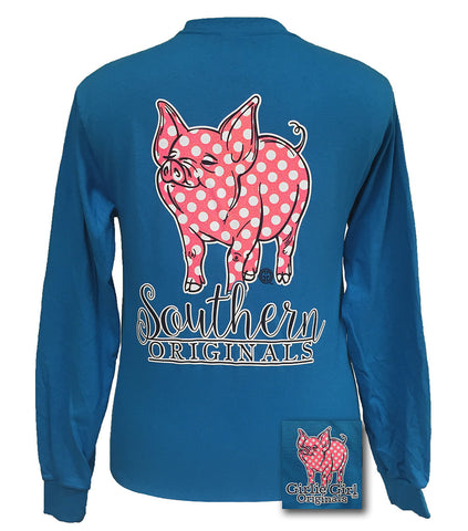 Polka Dot Pig Sapphire Long sleeve
