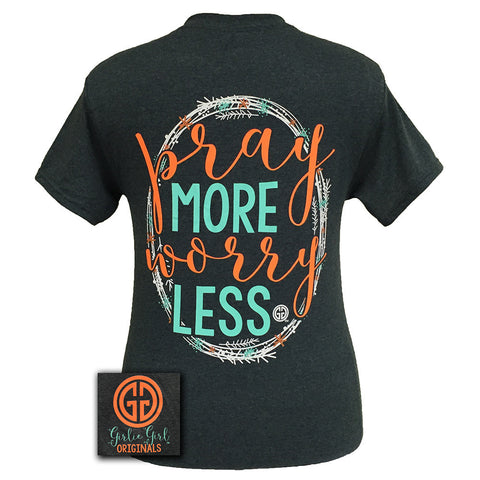 Pray More Dark Heather Short Sleeve