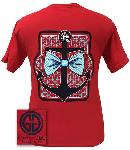 Preppy Anchor Red Short Sleeve Comfort Color