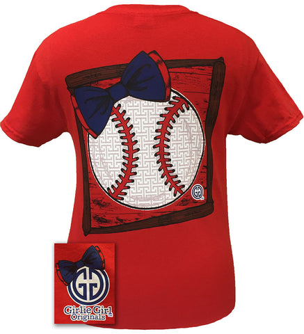 Preppy Baseball Red