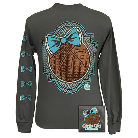 Preppy Basketball Charcoal Long Sleeve