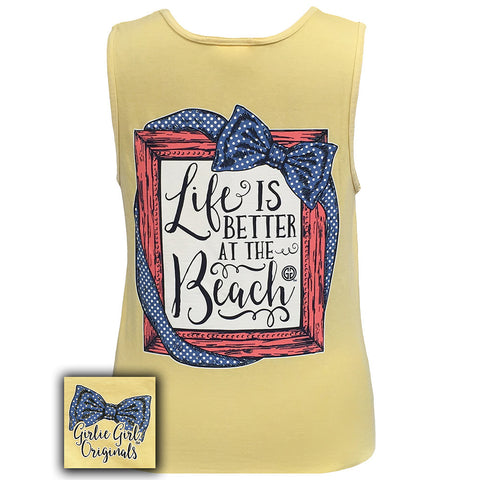 Preppy Beach Tank Pigment Dyed Butter