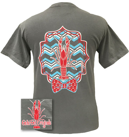 Preppy Crawfish - Comfort Color Grey Short Sleeve