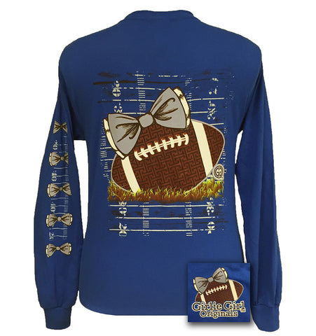 Preppy Football Royal Long Sleeve