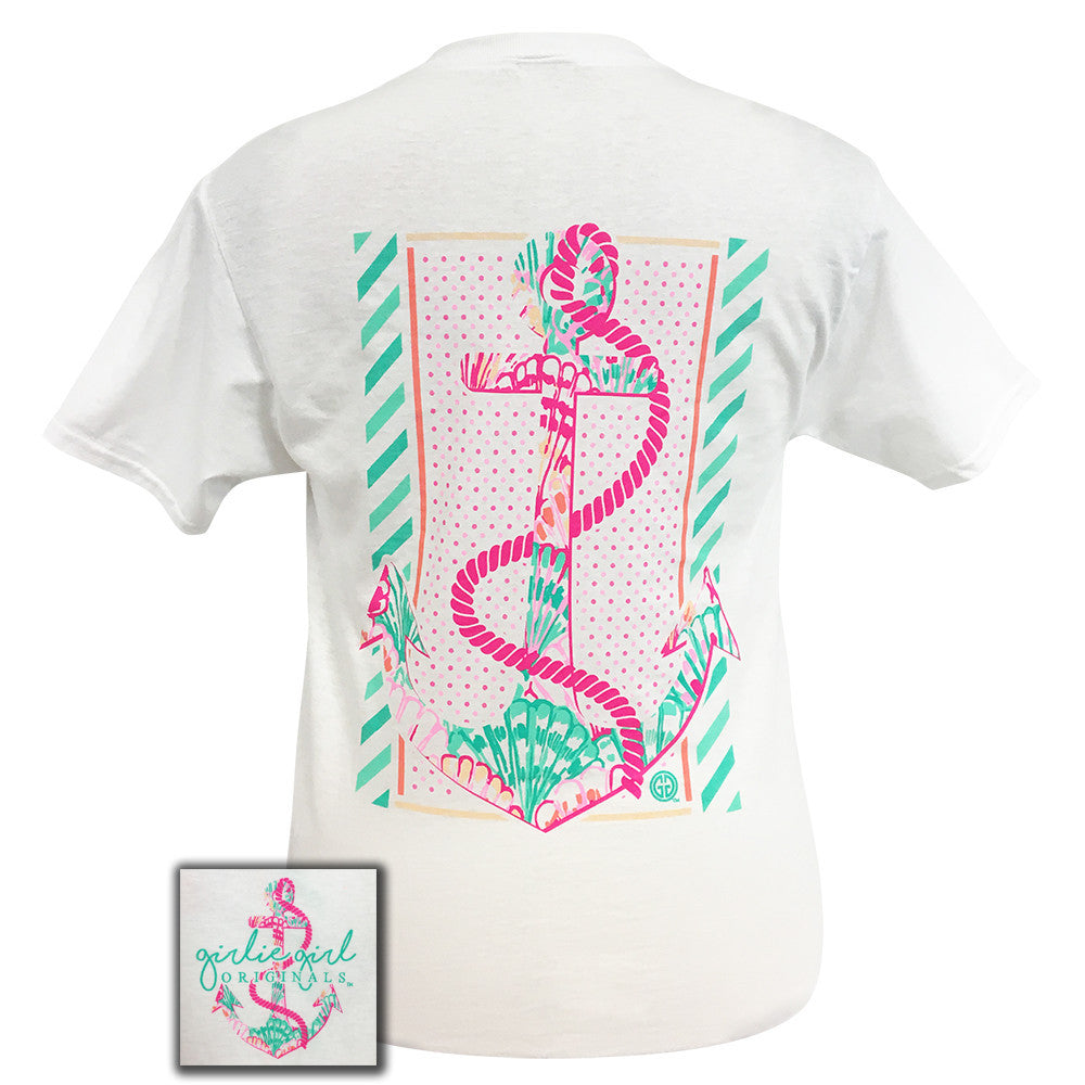 Preppy Rope Anchor White Short Sleeve