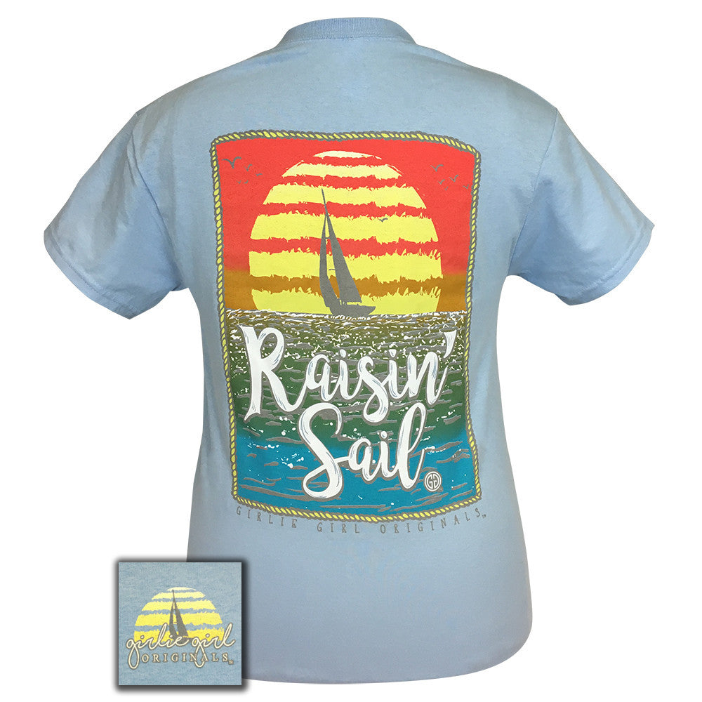 Raisin' Sail Sky Blue Short Sleeve