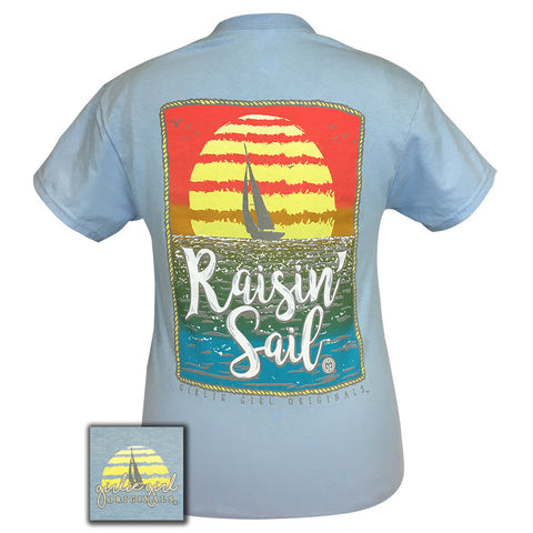 Raisin' Sail Sky Blue Short Sleeve