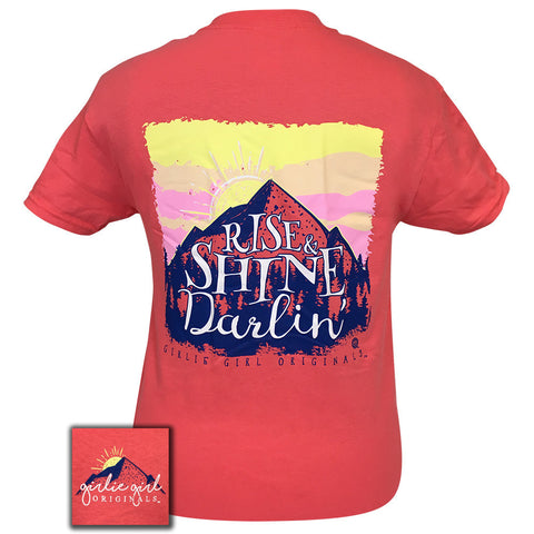 Rise and Shine Coral Silk Short Sleeve