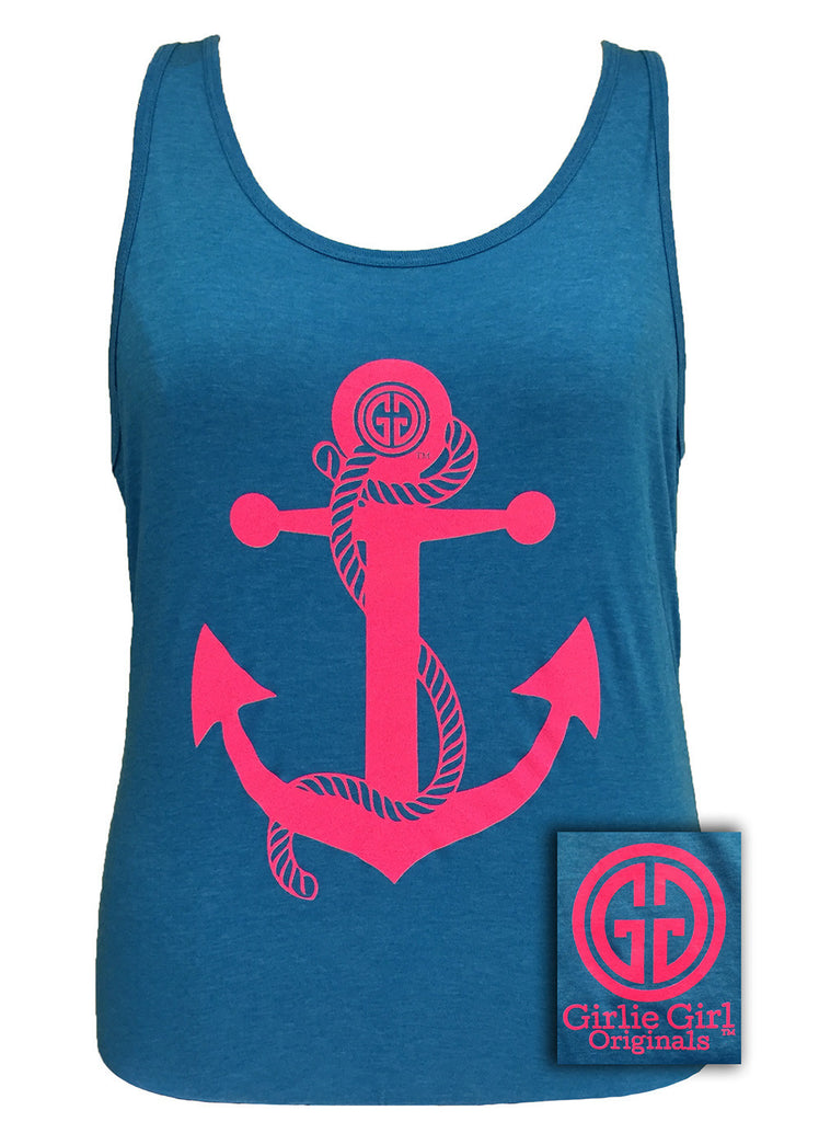 GGO Rope Anchor Tank Neon Blue