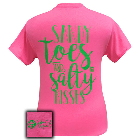 Sandy Toes Safety Pink Short Sleeve