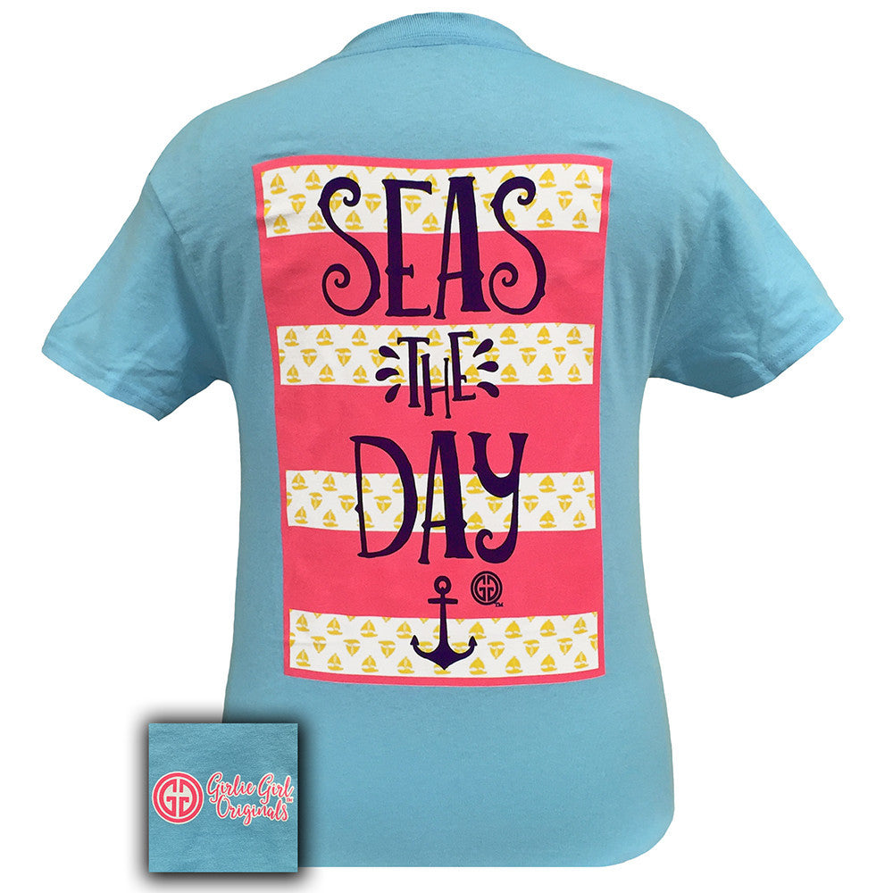 Seas the Day Sky Blue Short Sleeve