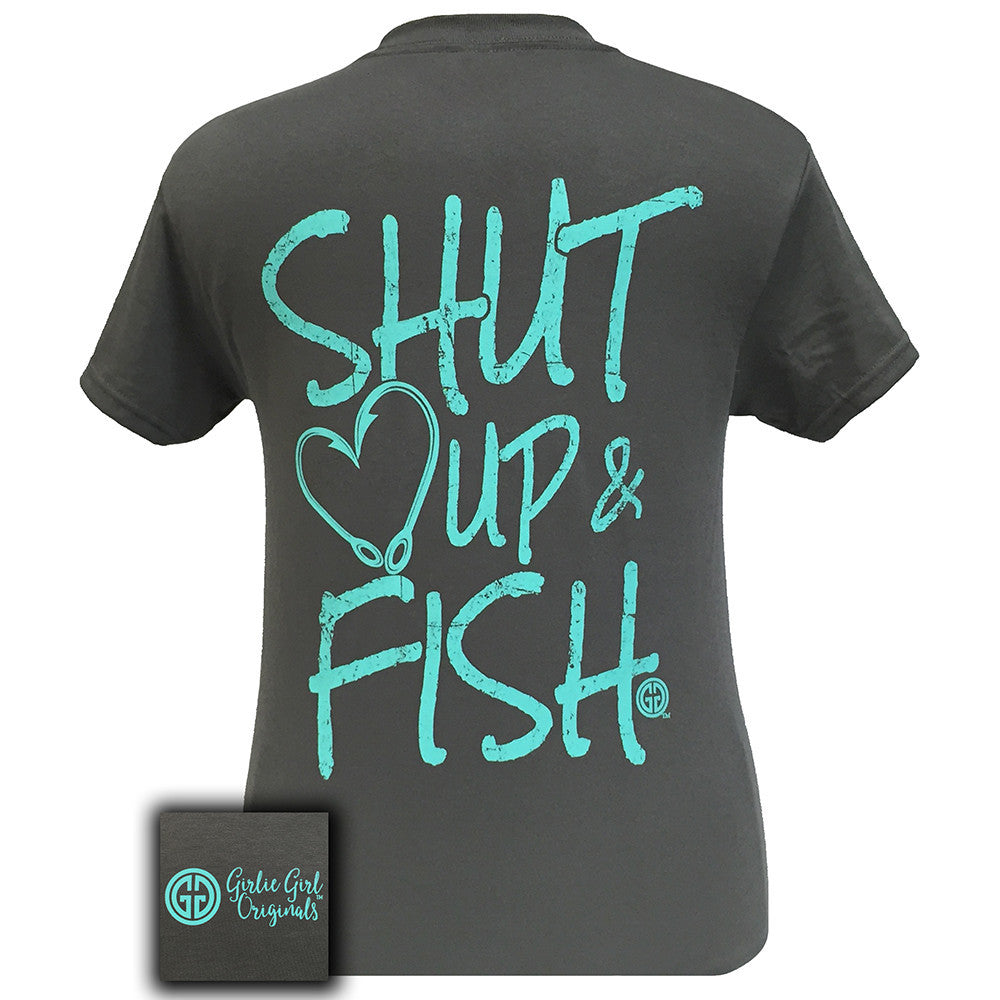 Shut Up and Fish Charcoal Short Sleeve