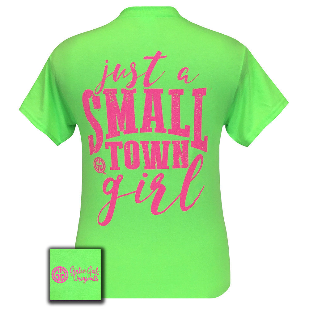 Small Town Girl Neon Green Short Sleeve