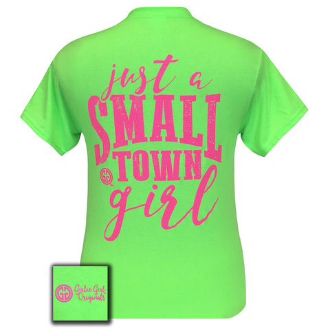 Small Town Girl Neon Green Short Sleeve