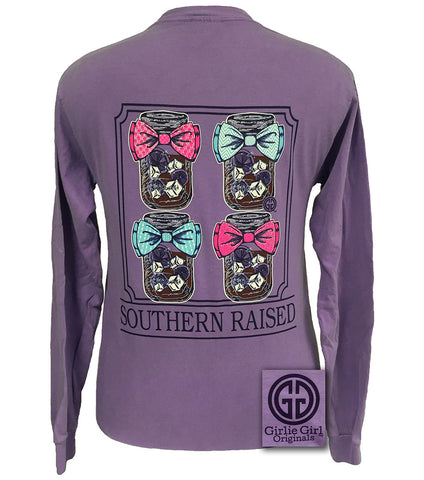 Southern Raised Comfort Colors Violet Long Sleeve