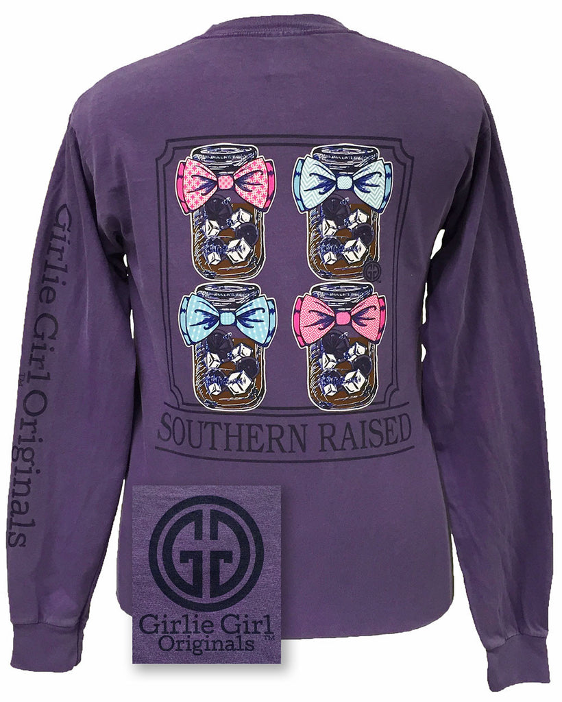 Southern Raised - Comfort Color Grape Long Sleeve